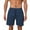Navy, variant on WIZUTIZ Cargo Shorts for Men, Men's Fashion Casual Solid Color Quick Drying Elastic Rope Waist Casual Sports Shorts 50% Off Clear