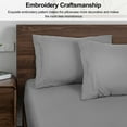 thumbnail image 2 of Lirex King Pillowcases, 1800 Thread Count Soft Durable Microfiber, Gray, 2-Pack Set, 2 of 6