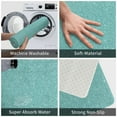 thumbnail image 3 of Honeii Teal Green Glitter patten Door Mat, Absorbent Muddy Dirt Resist Welcome Door Mats Outdoor Indoor, Stain and Fade Resistant, Non-Slip Entry Mat, 3 of 7