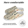 thumbnail image 6 of Lsque Vintage Keys1 Pattern Womens Comfort Cotton on Scuff With Memory Foam and Anti-skid Sole Slipper-37/38, 6 of 7