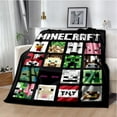 thumbnail image 3 of Soft and Warm M-Minecraft Blanket Featuring My World Sandbox Game Characters 3D Print Fleece Throw Blanket, 3 of 10