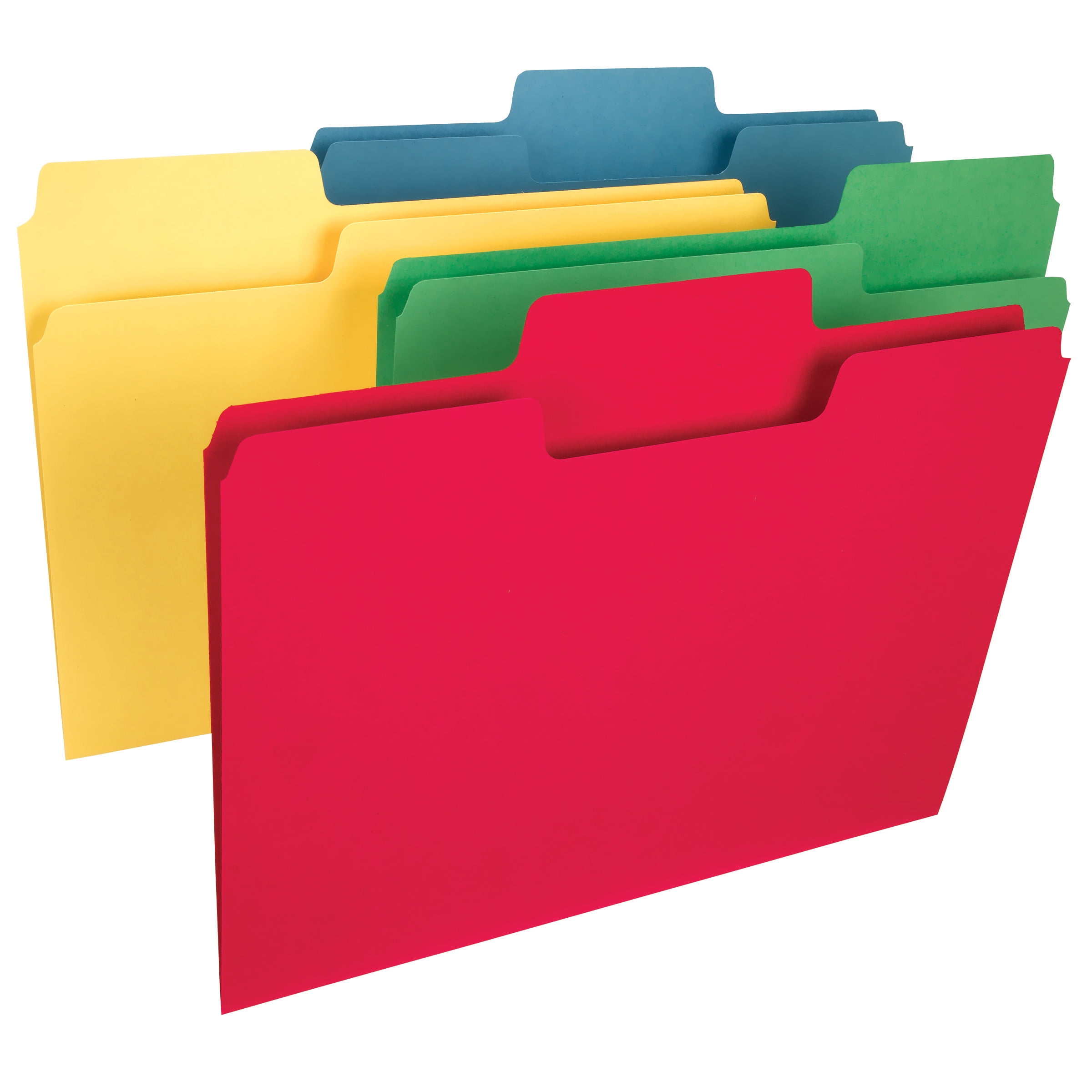 Smead SuperTab® Heavyweight File Folders Asst 50/BX Letter (10410)