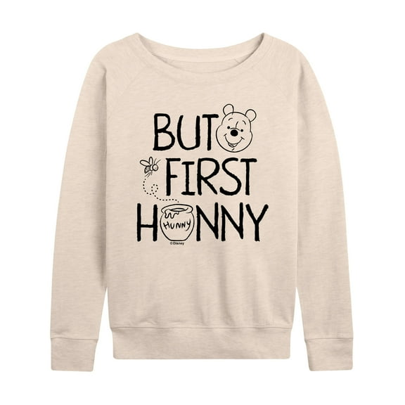 Winnie the Pooh - But First Honey - Women's Lightweight French Terry Long Sleeve Shirt