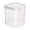 B, variant on Acrylic Food Storage Container with Lid Air Tight Ring Seal Flip Top, Plastic Kitchen Baking Canister for Flour Sugar Rice Protein Powder Pantry Organizer