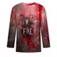 thumbnail image 2 of Camisas de Manga Larga para Hombres Imprimir Blusa de Manga Corta de Cuello Redondo, Camisas de Lino para Hombres, 2 of 4