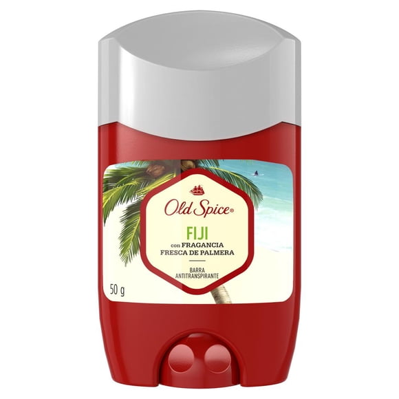 Barra Antitranspirante Old Spice Fiji con Fragancia Fresca de Palmera 50 g