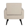 thumbnail image 6 of Modern Accent Armchair Upholstered Beige Single Sofa Chair, Set of 1, 6 of 8