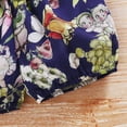 thumbnail image 4 of HCNTES Summer Clothes for Toddler Girls Ruffled Bodysuit Printed Shorts & Headband 3 Piece Outfit, 4 of 9
