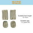 thumbnail image 2 of 1 set of baby crawling anti-slip knee pads and non-slip baby socks neutral children's knee pads anti-slip ankle socks-green, 2 of 5
