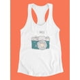 thumbnail image 3 of "smile" Vintage Camera  Tank Women -Image by Shutterstock, Female x-Small, 3 of 4