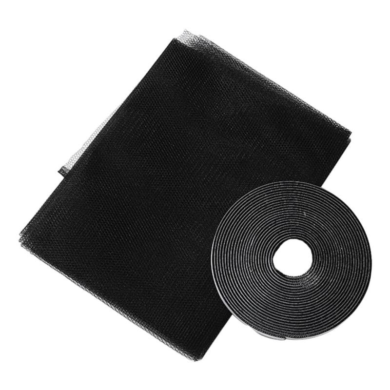 Window Fly Screen Net for Windows DIY Size Black 1.3x1.5m