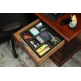 thumbnail image 5 of Polar Whale Desk Utility Kitchen Drawer Organizer Tray Insert Pen Pencil Notes Holder for Home Office Shop Waterproof Washable  14.8 X 12.3 X 2 Inches 8 Compartments Black, 5 of 7