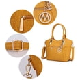 thumbnail image 7 of MKF Collection Lucy Women's Tote Bag, Crossbody Bag Vegan Leather Shoulder Bag Hanbag Purse by Mia K - Mustard, 7 of 7