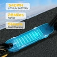 thumbnail image 7 of Electric Scooter for Adults - 600W Motor 10" Tires, up to 25MPH and 30Miles Long-Range Portable E Scooter, 7 of 7
