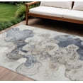 thumbnail image 2 of HomeRoots 623137 10 x 14 ft. Ivory & Taupe Abstract Washable Transitional Indoor & Outdoor Rectangle Area Rug, 2 of 5