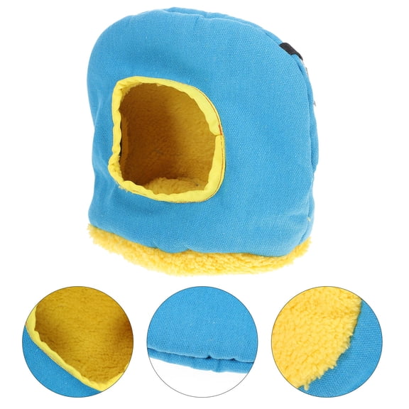 UNOMOR Parrot Sleeping Tent Round Plush Bird Bed for Cage Safe Use 1Set