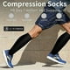 thumbnail image 4 of 4XL-Large Calcetines de compresión para hombres y mujeres, 20-30 mmhg, talla grande, graduado médico, soporte alto, compresión de pantorrilla, medias hinchables, fascitis plantar, calcetines has, 4 of 4