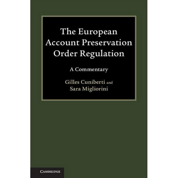 The European Account Preservation Order Regulation, (Hardcover)