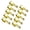 Gold, variant on 10Pcs Zinc Alloy Oval Closet Rod Supports, Heavy Duty Tube Brackets for Wardrobe Rails & Clothes Hanger Mounting