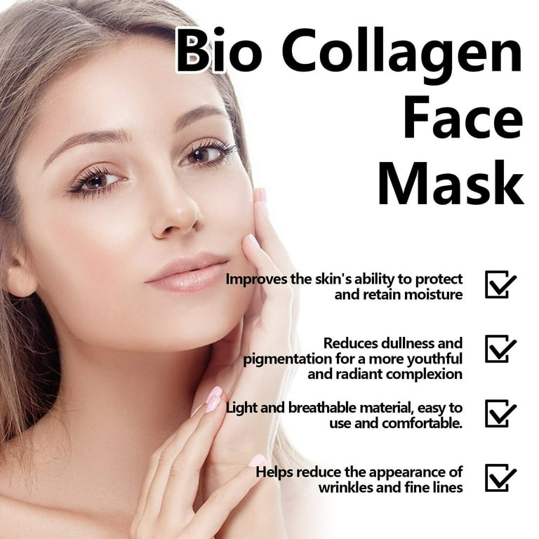 Bio Collagen Face Mask, Bio-Collagen Real Deep Mask, Deep Collagen