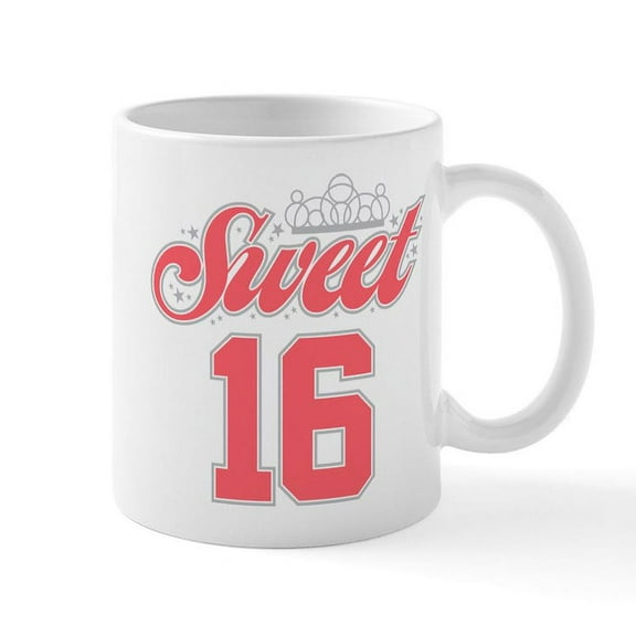 CafePress - Sweet 16 - 11 oz Ceramic Mug - Novelty Coffee Tea Cup