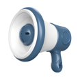 thumbnail image 2 of Mini megáfono altavoz divertido micrófono de mano con llavero de grabación juguete portátil rol Azul, 2 of 9
