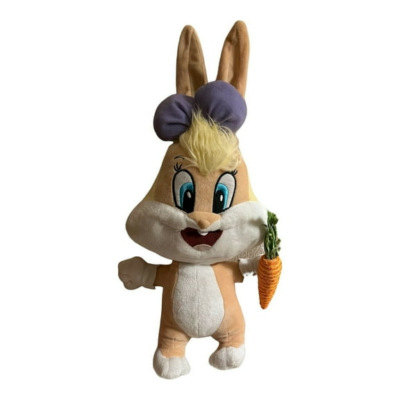 Looney Tunes Lola Bunny Holding Carrot 12” Plush Stuffed Bugs Girlfriend FrmUSA