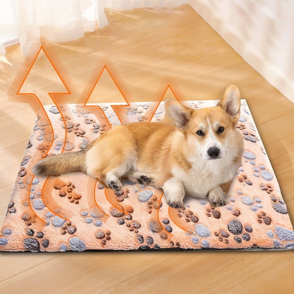 Self Warming Cat Bed And Reversible Thermal Heated Pad For Indoor Outdoor Use Energy Heat Cushion With Removable Washable Cover And Print Pattern