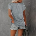 thumbnail image 4 of Birdeem Mode Femmes Été T-Shirt Imprimé Ample Col Rond Manches Courtes Blouse Décontractée, 4 of 5