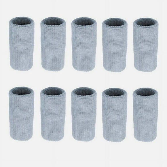 Zhuge 20 Pieces Finger Sleeves, Thumb Splint Brace for Finger Support, Relieve Pain for Arthritis,Triggger Finger, Compression Aid for Sports (Grey)
