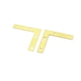 thumbnail image 4 of Uxcell 10 Pcs 90 Degree Metal Corner Brace Angle Brackets Gold Tone 50 x 50 x 10mm, 4 of 4