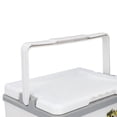 thumbnail image 4 of BIMZUC 10L Hard Sided Cooler Box High Performance Insulated Ice Chest with Heavy Duty Handle for Outdoor Camping Picnic Fishing Beach Drinks and Beer, White (11.4x8.9x10.4 Inches / 29x22.5x26.5 cm), 4 of 9