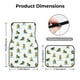 thumbnail image 5 of Fotbe Cute Avocado Yoga Juego de 4 Tapetes para Auto con Estampado – Alfombrillas de Goma Reforzada, Diseño Antideslizante, Protección para Todo el Año – Vehículos, Autos, Camionetas y SUVs, 5 of 7