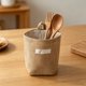 thumbnail image 5 of Cesta de Almacenamiento Colgante de Lino – Bolsa Organizadora Lavable para Montaje En Pared, Ideal para La Organización de La Cocina, El Baño y El Hogar, con Diseño de Doble Capa., 5 of 6