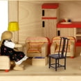 thumbnail image 4 of 2 Pcs Modèles de Chaises Maison de Poupée Miniature Chaise Miniature Vintage Meubles Décor, 4 of 8