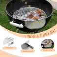 thumbnail image 3 of Stainless Steel Detachable Grill Drip Pan, BBQ Accessories for 22" Charcoal Grill, Grease Tray Liner with Removable Charcoal Divider for Outdoor Indoor Oven Use$$Garden & Patio, 3 of 6