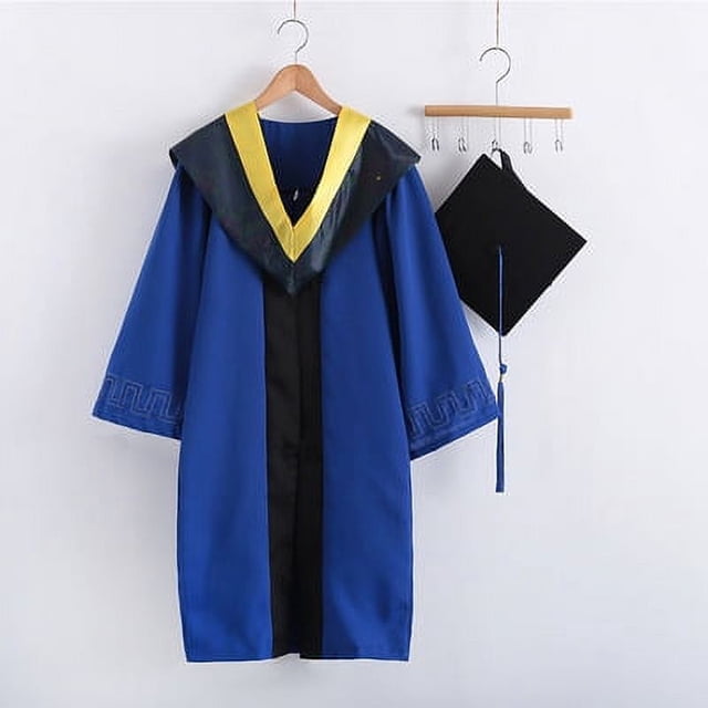 Ropa de licenciatura Vestido de graduación Estilo universitario Ropa de maestría Estudiantes universitarios adultos Vestido de graduación de ciencias y artes liberales femeninas
