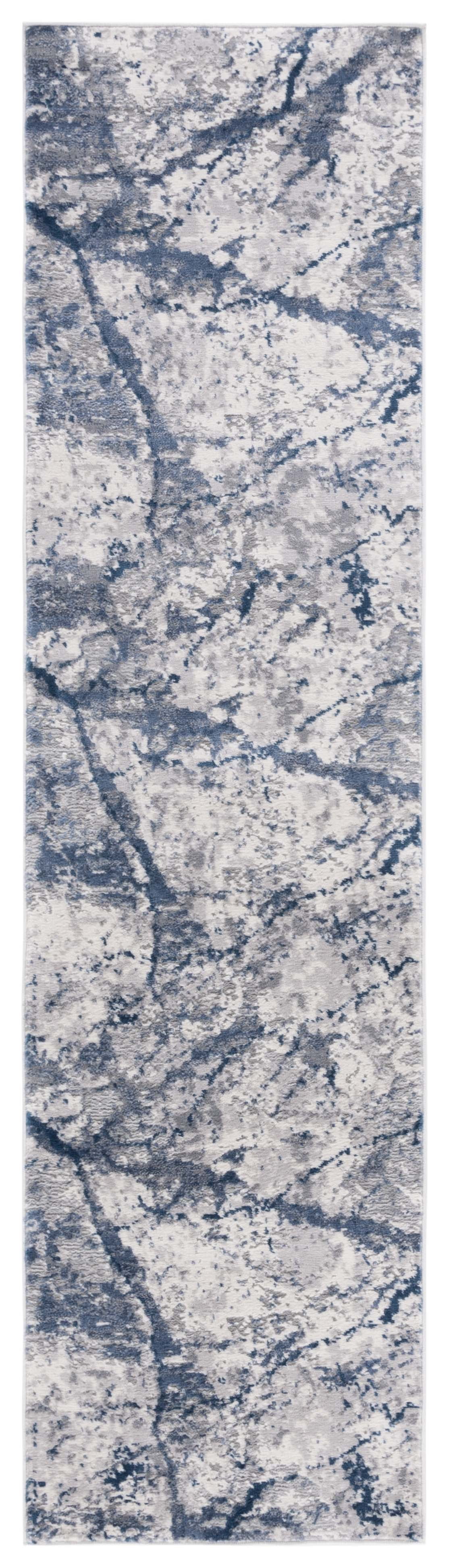 SAFAVIEH Eternal Florence Abstract Runner Rug, Gray/Blue, 2' x 6'