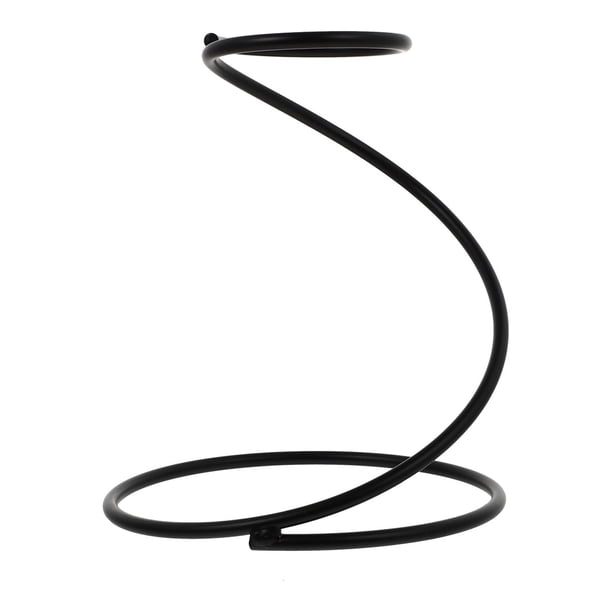 GAXIRE 1 soporte duradero de acero inoxidable para filtro de café, soporte para gotero (negro)