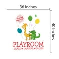 thumbnail image 3 of KIDS PLAYROOM - Removable Nursery Kids Bedroom Giraffe & Crocodile Animals Décor You Are Amazing Quotes Design Playroom Share Imagine Laugh Lettering Art Wall Decal 32" x 40", 3 of 5