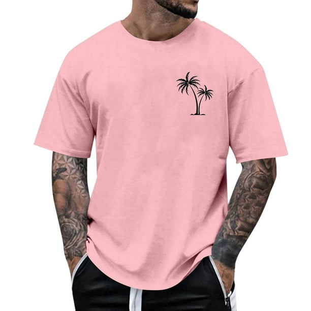 Tops para hombre, blusas y camisas de manga corta con cuello redondo para hombre, camisetas casuales con estampado de moda para hombre, blusa de manga corta, blusa de poliéster para hombre.
