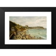 thumbnail image 2 of Adolphe Behrens 14x10 Black Modern Framed Museum Art Print Titled - A View of Scarborough, 2 of 5