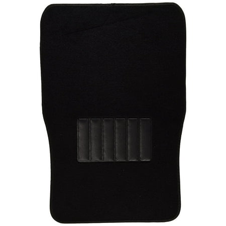 MT-100-BK Black Carpet Floor Mat, 4 r Truck SUV Van Front & Rear w/ Heelpad)