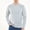 Light Grey, variant on Men's Long Sleeve V-Neck Shirt - UPF 50+ Sun Protection - Bosun Shirt in Charcoal