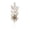 Rose Gold, variant on Christmas Floral Pick, Artificial Glitter Foliage Stem, Build Layered Holiday Tree Arrangements or Decorate a Vase and Wreath, Branching Plastic Leaves with Decorative Seasonal Accents