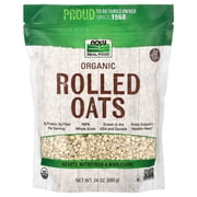 Now Real Food, Organic Rolled Oats, Oatmeal, 24 oz Bag
