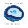 thumbnail image 6 of Agate Drinks Coasters Slice Geode Coaster for Drinks, Crystal Cup Mats 3.2-3.9inch, Jewelry Making Pendant (6 Colors) , Navy blue, 6 of 7