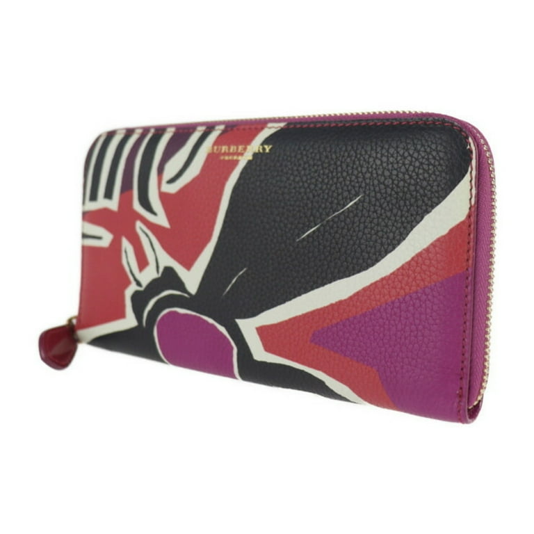 Pre Owned Burberry Prorsum Long Wallet 3973470 Leather Multicolor