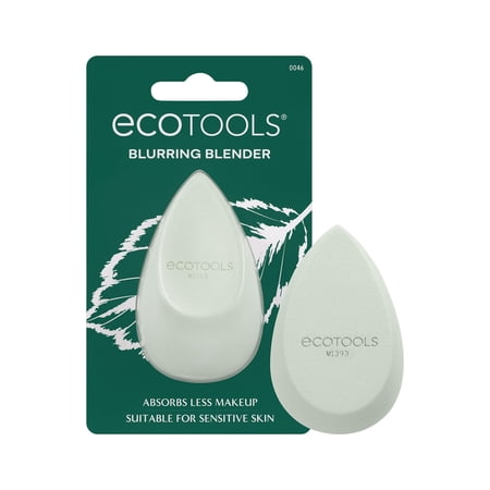 EcoTools Blurring Blender Makeup JMS2 Sponge, Makeup Blending For Blurred Skin, For Liquid & Cream Foundation, Cloud Coverage Memory Foam, Eco Friendly, Latex Free, Cruelty-Free & Vegan 1 Count