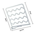 thumbnail image 2 of OULII White Plastic Closet Shelf Divider for Organizing Clothes Clamp Designed for Easy Use 0.8 Inch Thick, 2 of 8